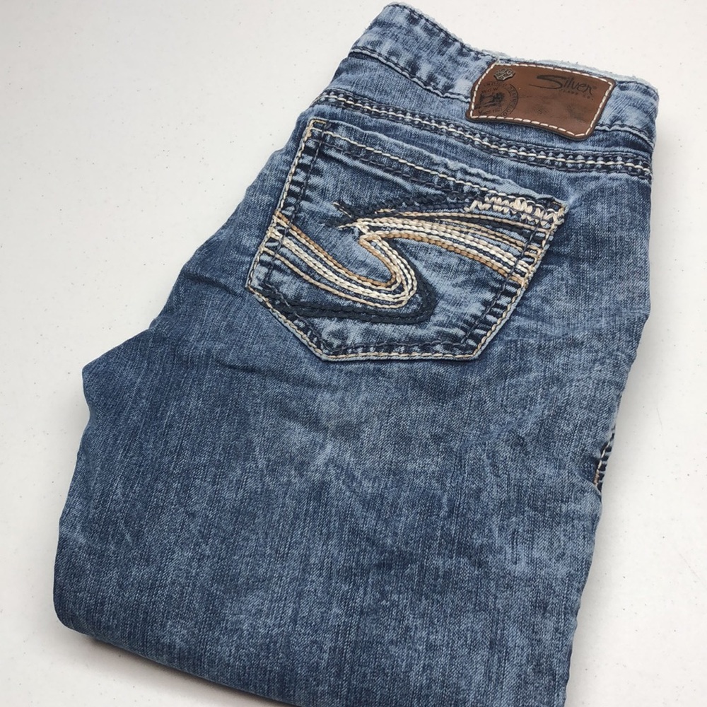 FREE VINTAGE SILVER BERKLEY STRAIGHT JEANS 28x32 🦋